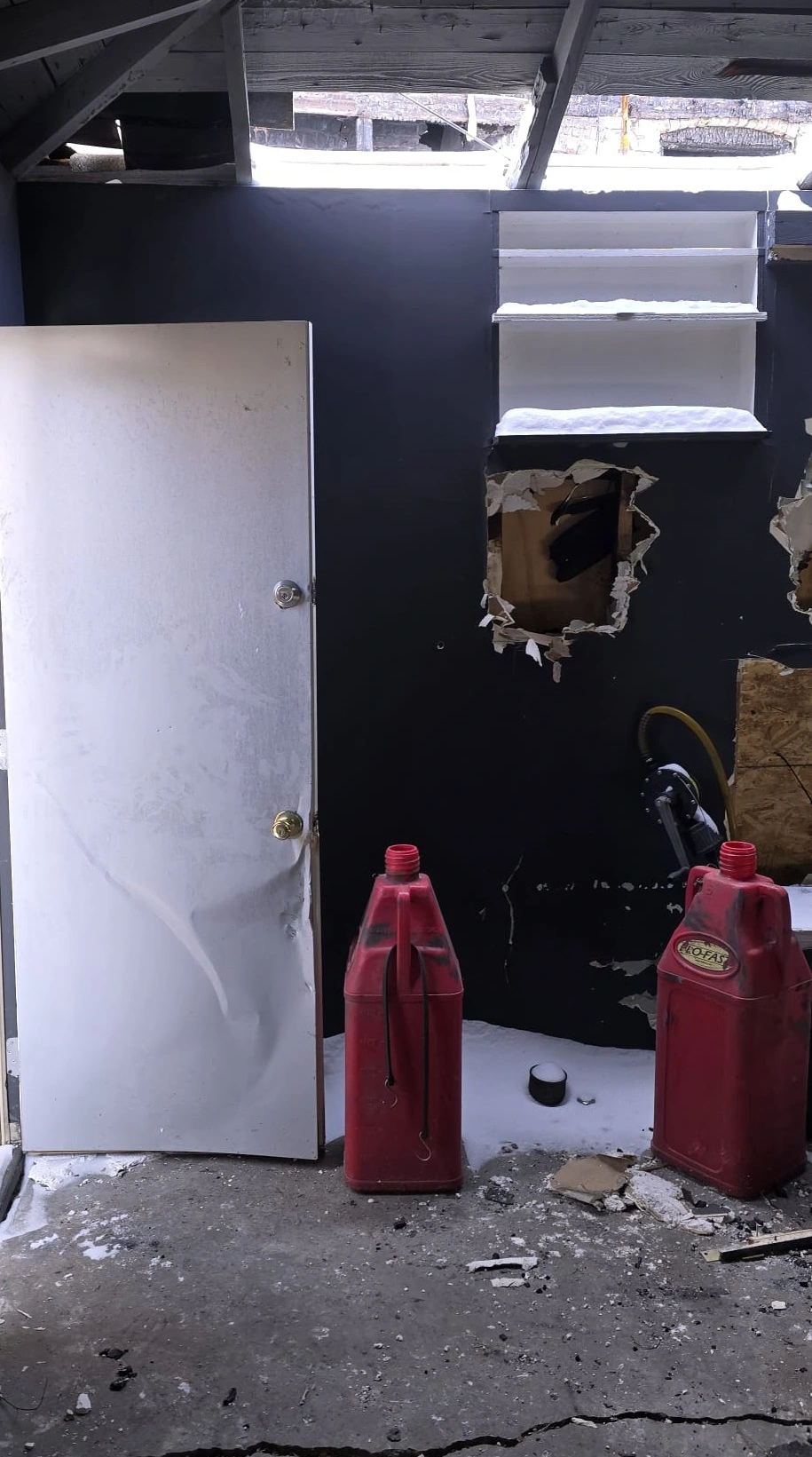fire damaged house in Illinois